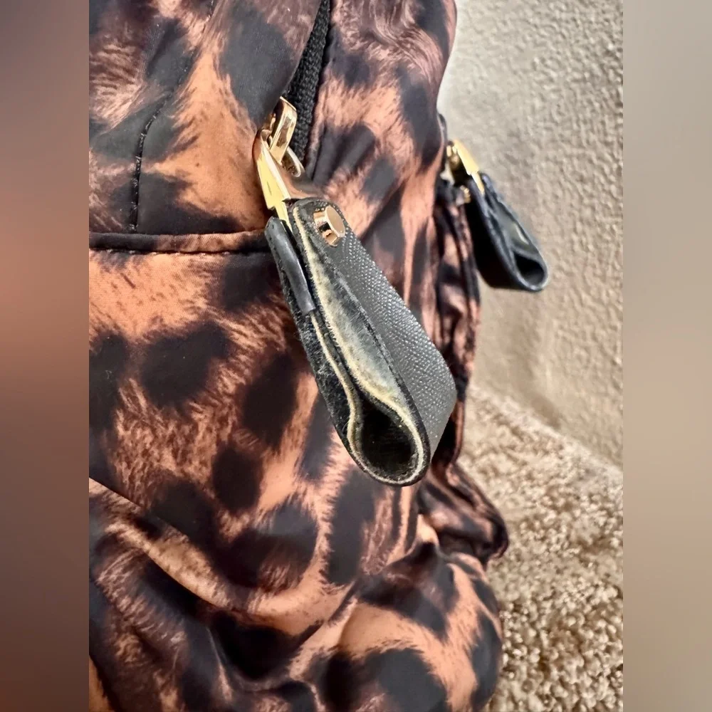 Michael Kors Kelsey Leopard Nylon Travel Set: Large Backpack & Tote Bag - Picture 10 of 16